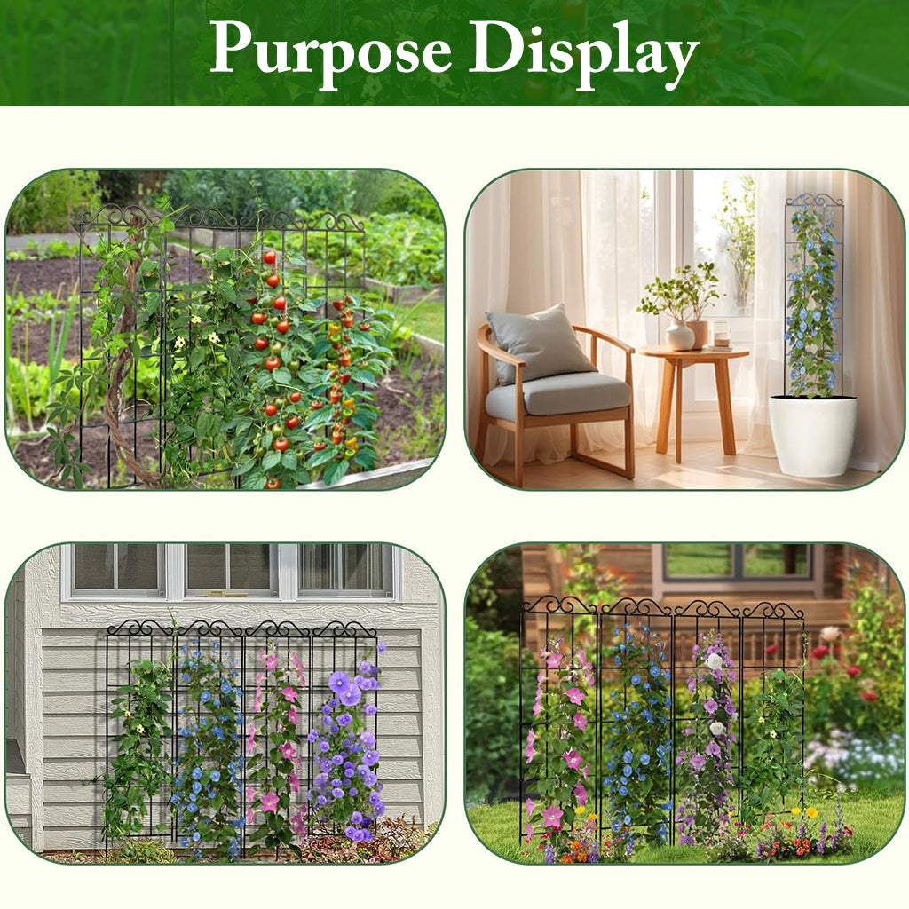 HASTHIP Metal Garden Trellis for Climbing Plants HASTHIP Metal Garden Trellis for Climbing Plants